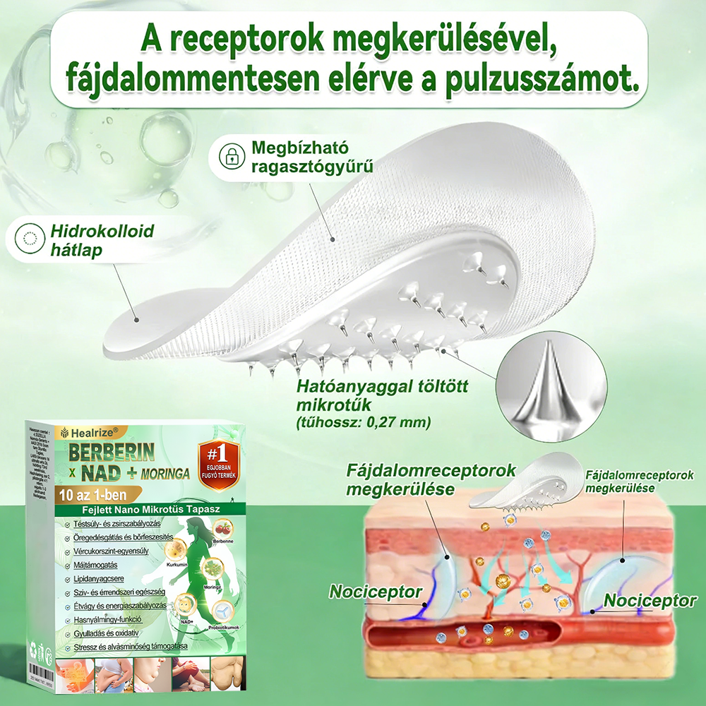 Healrize® 🌷 Nano mikrotűs karcsúsító tapasz (Napi egyetlen tapasz, látható változás 28 nap alatt) ✅ Elhízás, szív- és érrendszeri panaszok, cukorbetegség, alvási apnoe, emésztőrendszeri egészség, ízületi problémák és egyéb panaszok esetén.